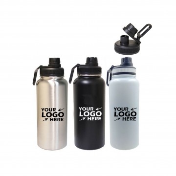 32oz Stainless Steel Vacuum Insulated Bottle with Twist-on Lid and Carry Loop